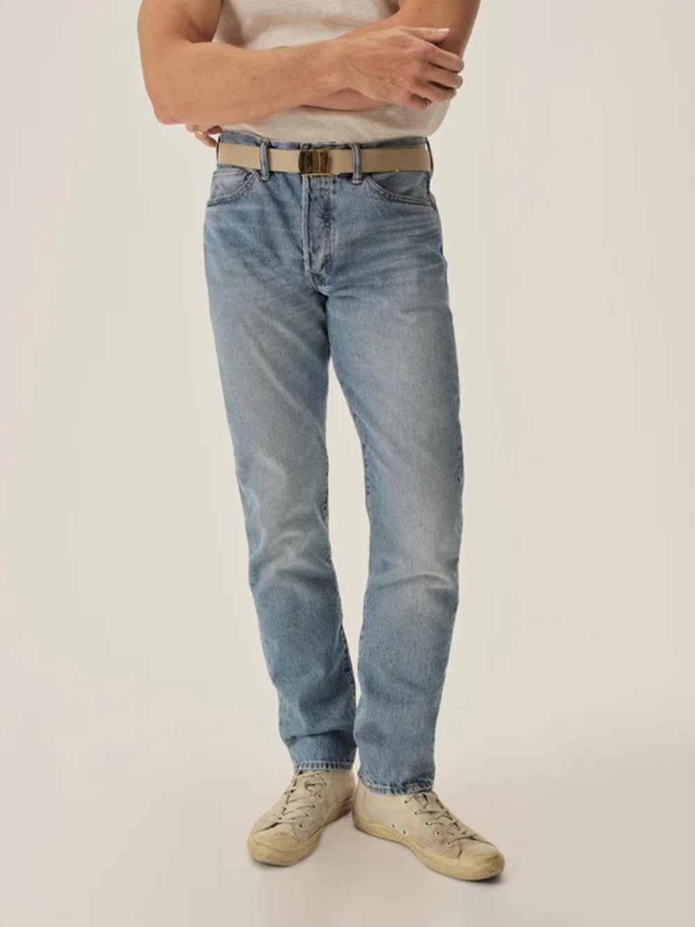 Buck Mason Maverick Slim Jeans Japanese Denim Men’s 32x34 Light Wash NWT $228